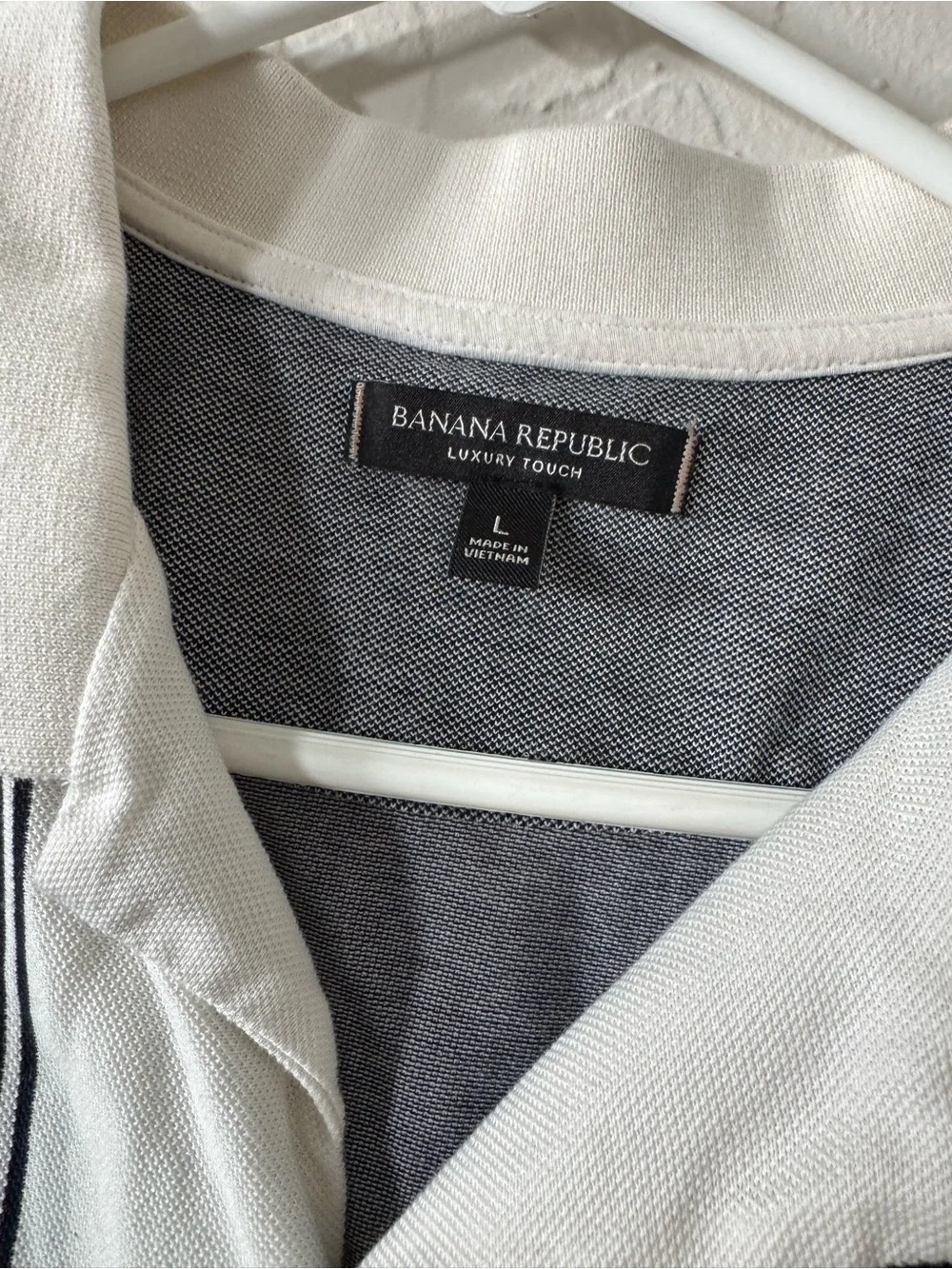 Men's Banana Republic Short-Sleeve Button Shirt L